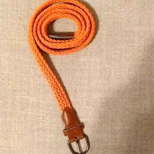 Orange woven Belt